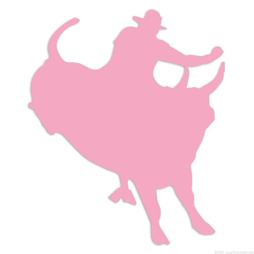 Bull Ride Rodeo - Decal Sticker - Multiple Colors & Sizes